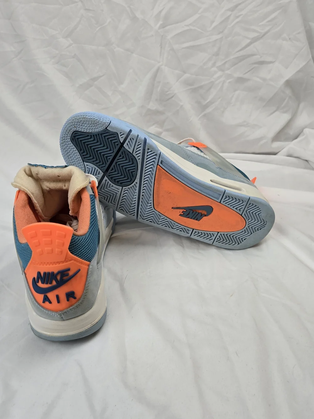 Union LA x Air Jordan 4 Mens Shoes Retro Blue Gray Orange DC9533-802 Size 10